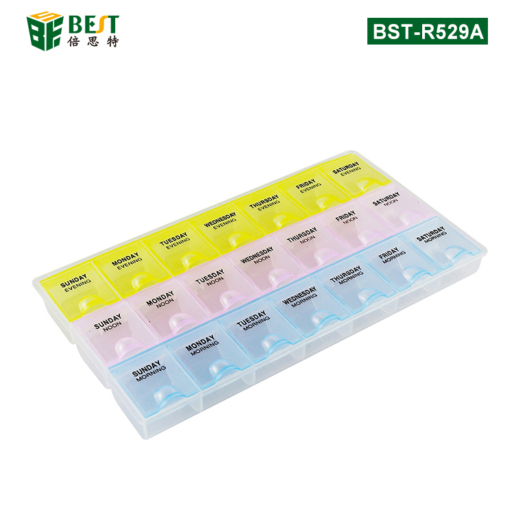 BST-R529A 3排7格星期透明塑料元件盒（?。?></span>
<p class=
